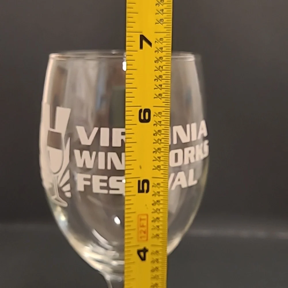 Pair of Virginia Wineworks Festival Wine Glasses